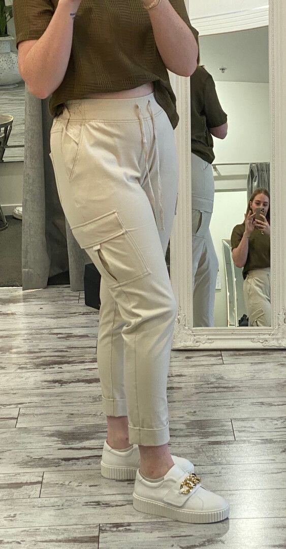 Lounge by Repertoire Beige Cargo Pants
