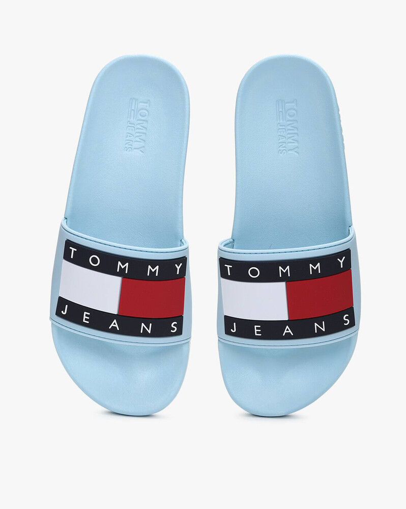 Tommy Jeans Blue Slides Size 37