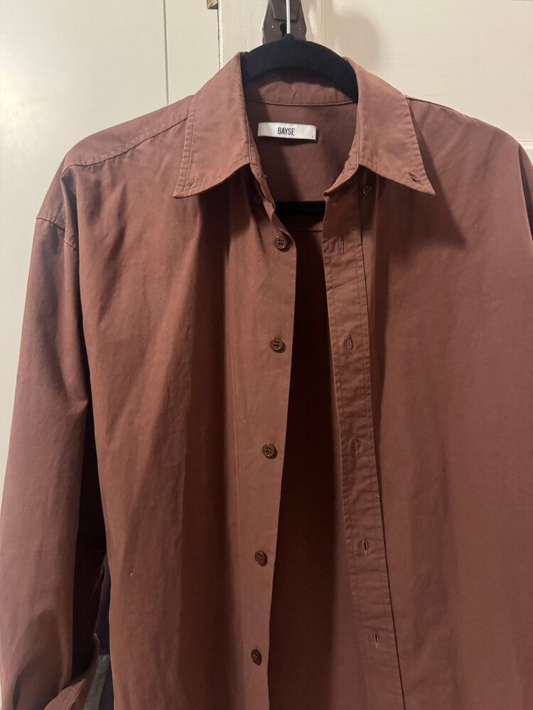 Bayse Brown Long Sleeve Shirt