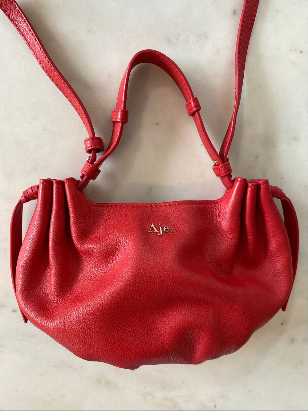 Aje Red Leather Bag