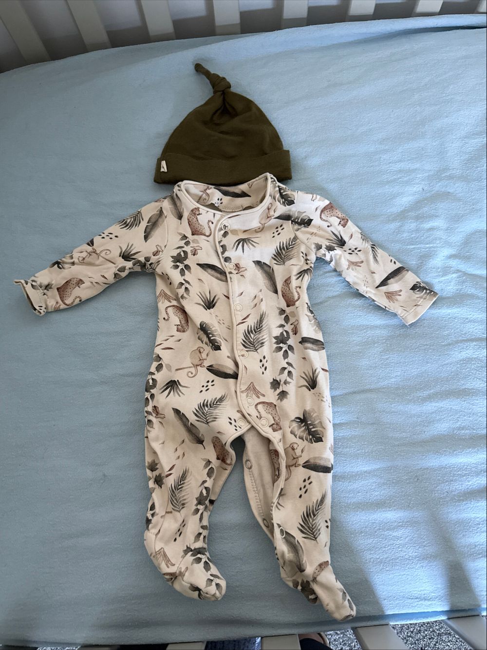 Nature Baby Beanie & Little Bundle Onesie