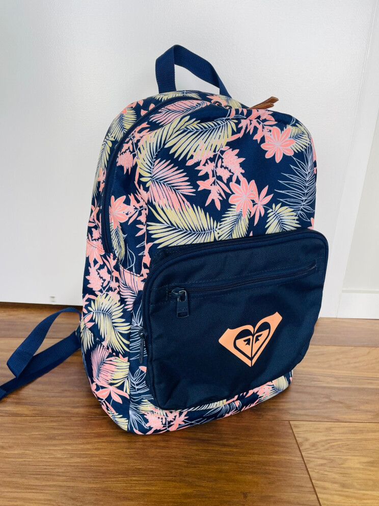 Roxy Navy Floral Backpack