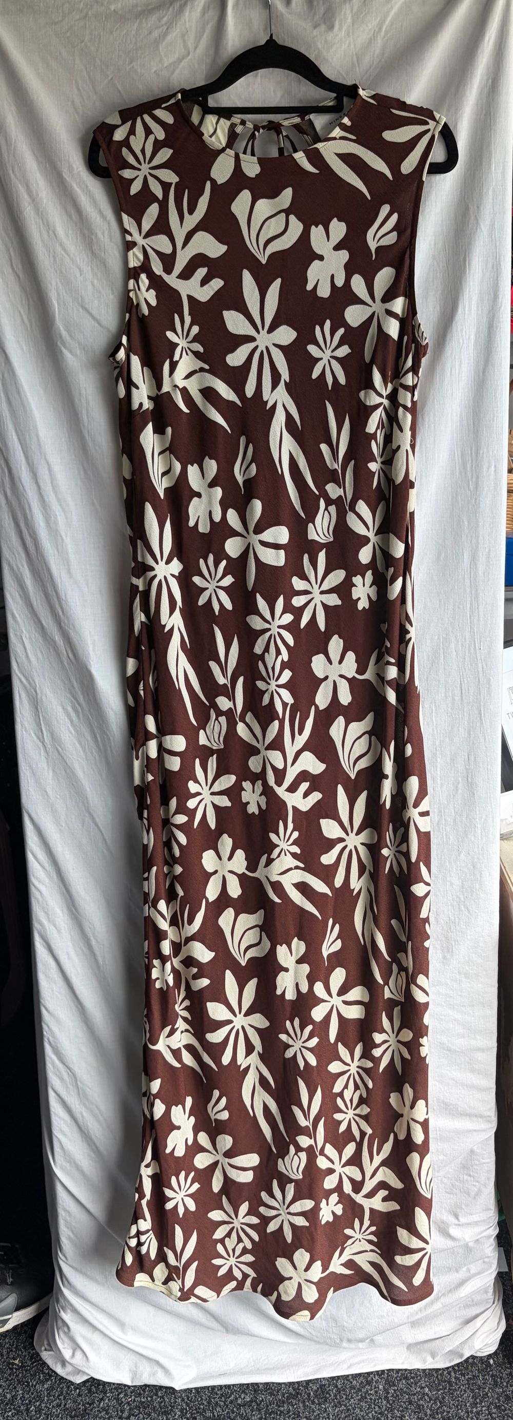 Mineral Brown Floral Print Dress