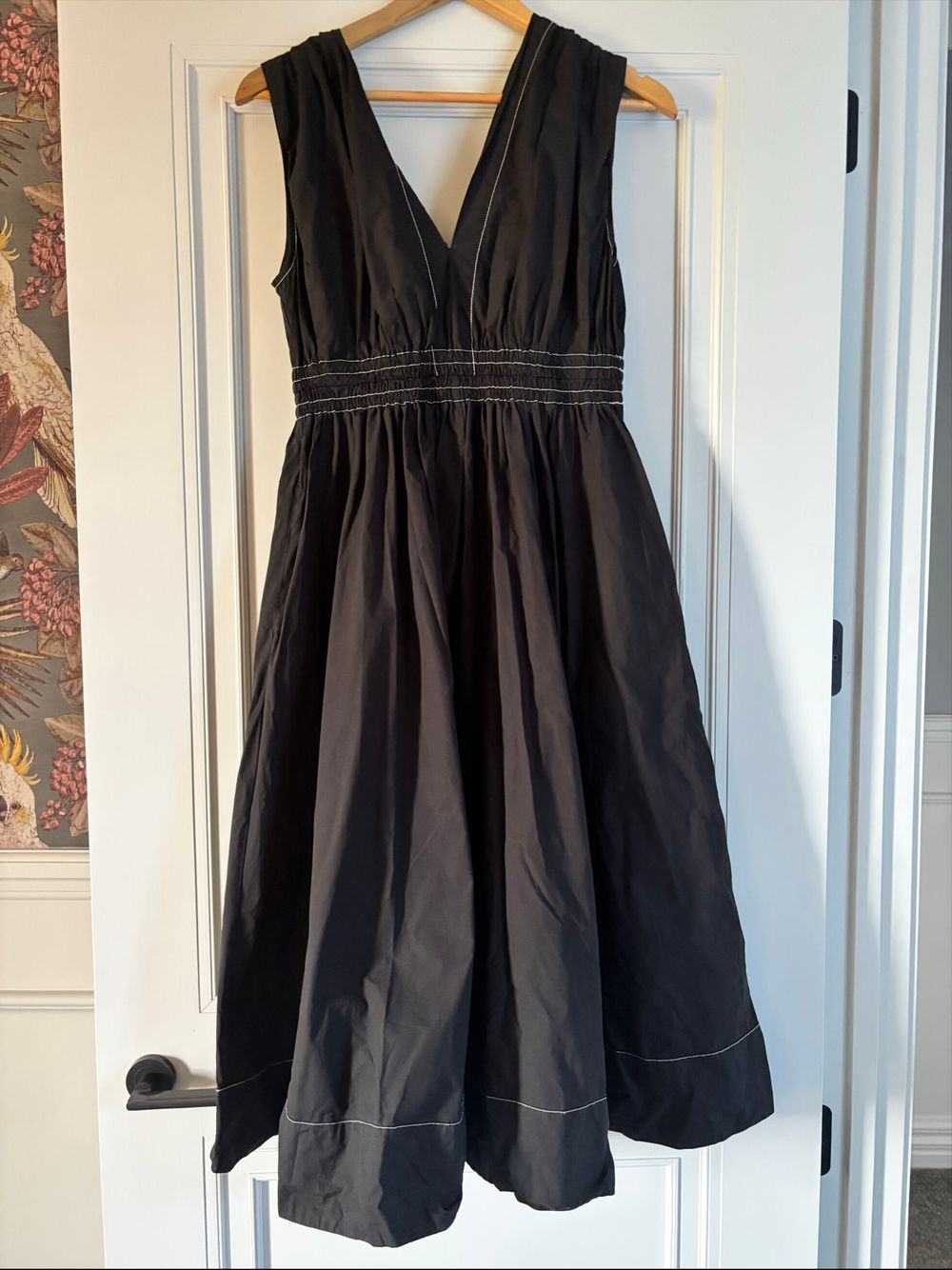 Tuesday Black Midi Dress