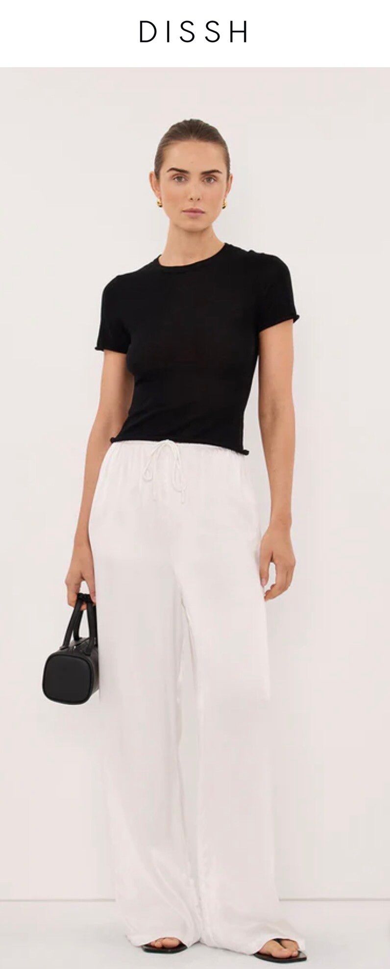 DISSH White Satin Pants