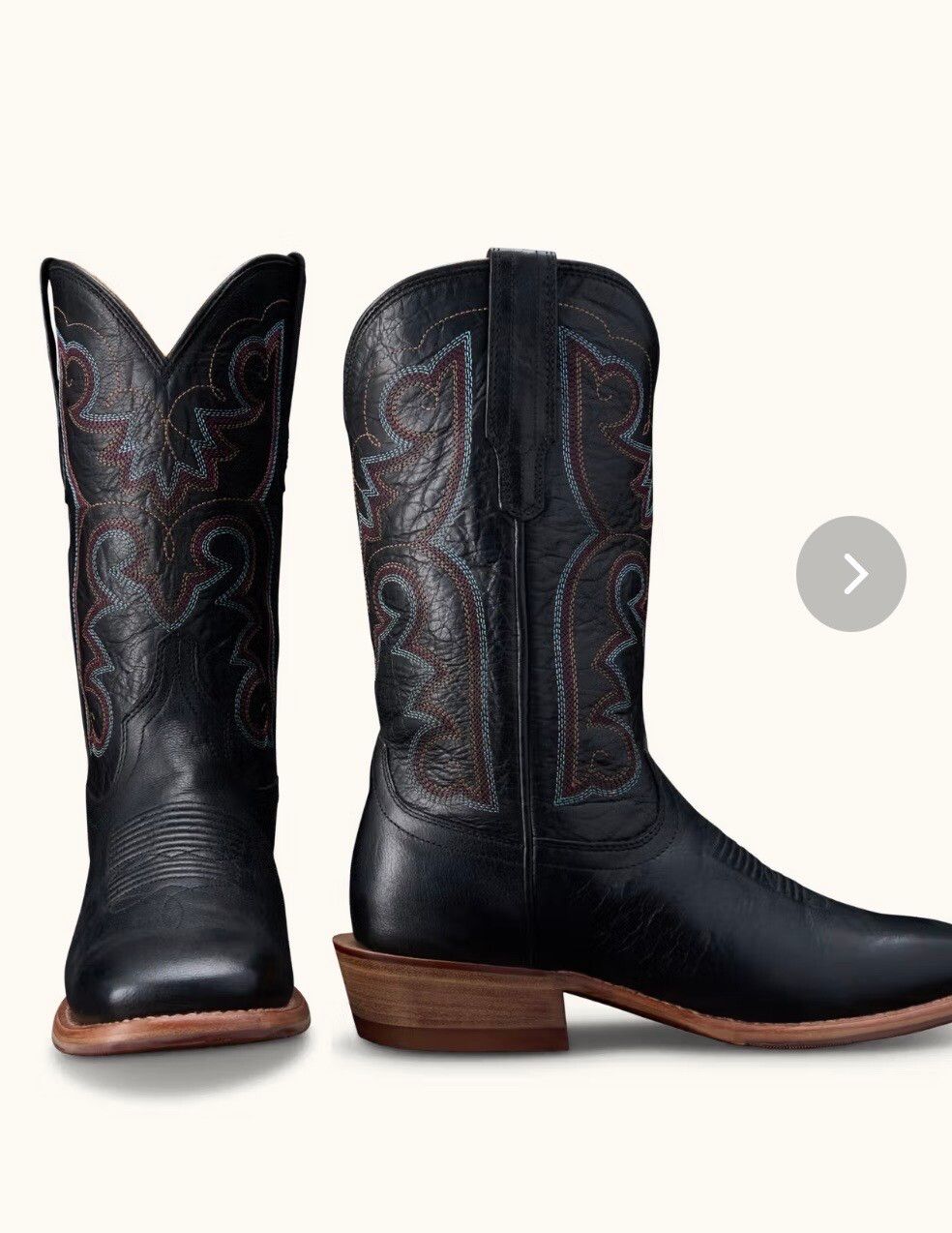 Tecovas Black Leather Cowboy Boots