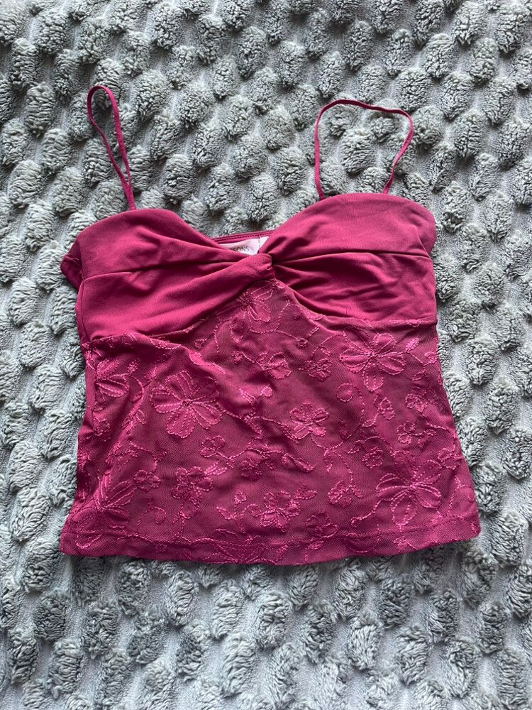 Glassons red lace top