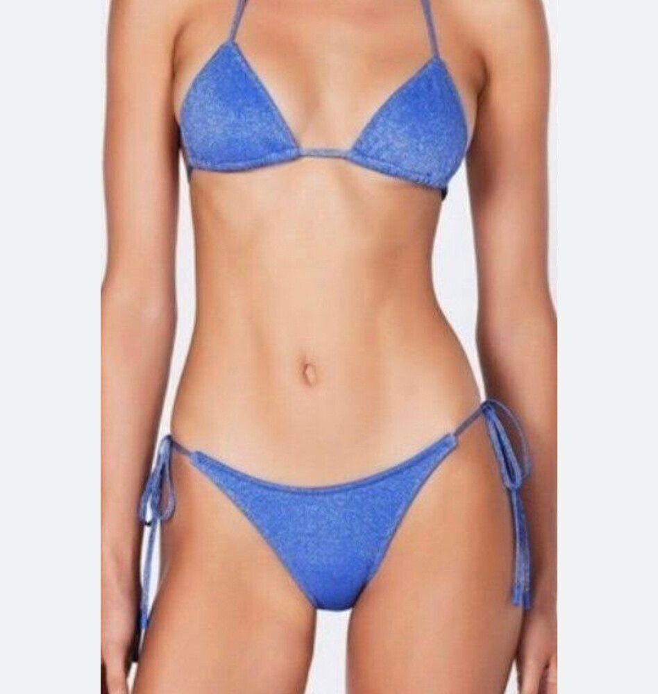 Blue velvet triangl bikini