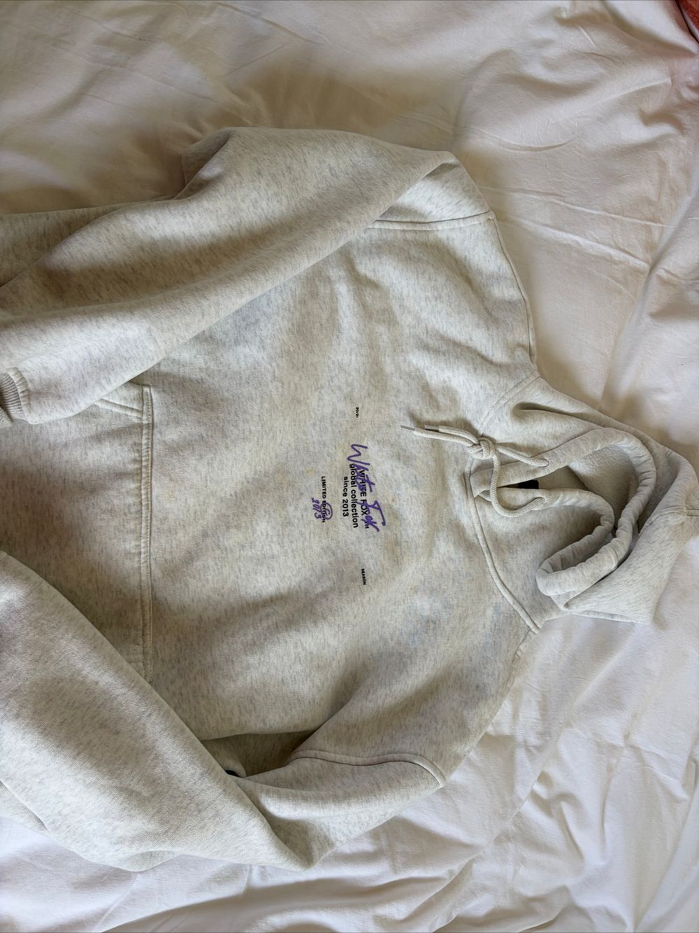 White Fox Grey Hoodie