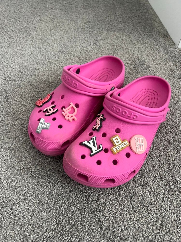 Pink Crocs