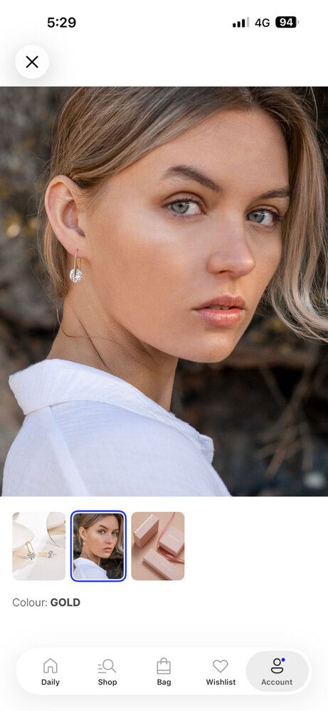 Mestige Gold Tone Earrings