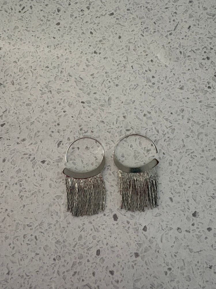 stainless steel tassel earrings