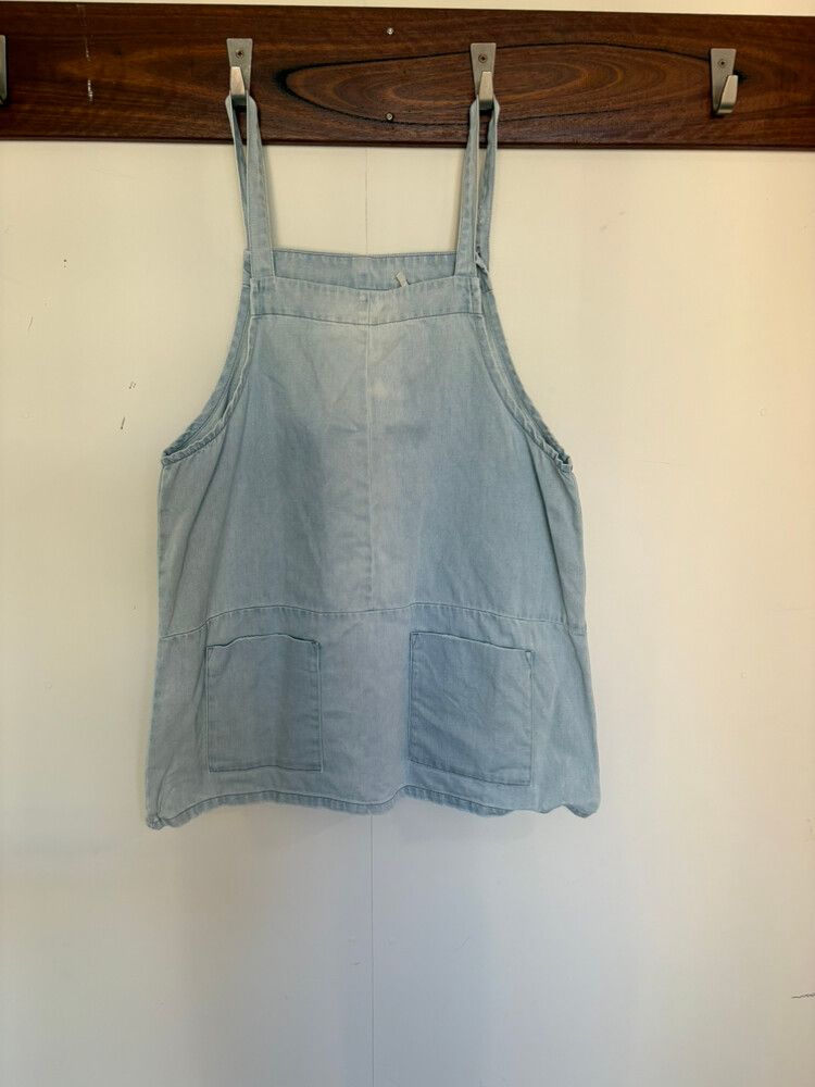 One Teaspoon Blue Denim Pinafore Dress