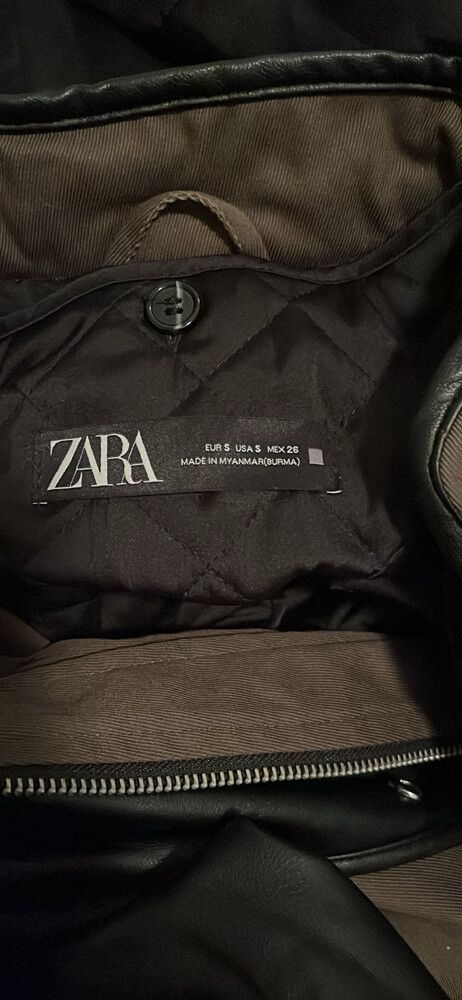 Zara Green and Black Coat