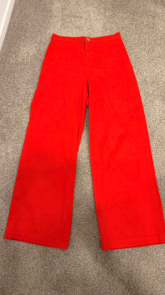 Ricochet Red Wide Leg jeans