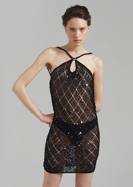 Coperni - COPERNI SEQUIN CROCHET DRESS on Designer Wardrobe