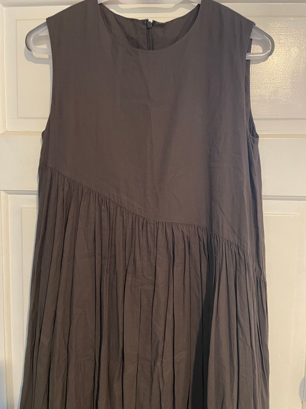 Cloche cotton/linen midi dress