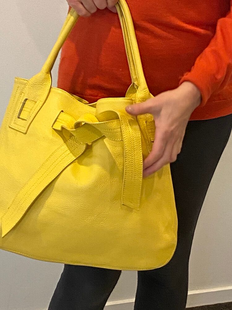 Il Sacco Milano Yellow Tote Bag