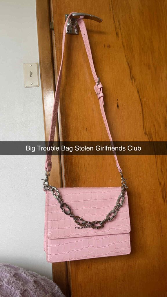 Stolen Girlfriends Club Big trouble  Pink Bag