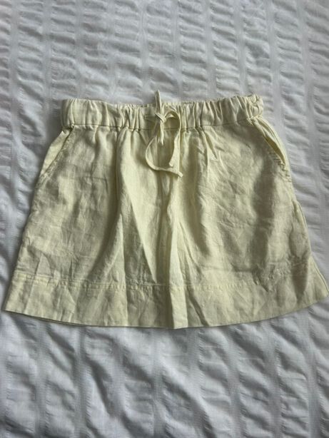 Yellow Linen Skirt