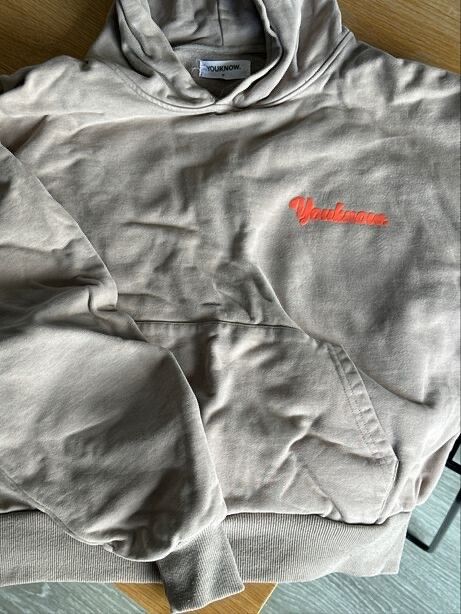 Youknow. Beige Hoodie