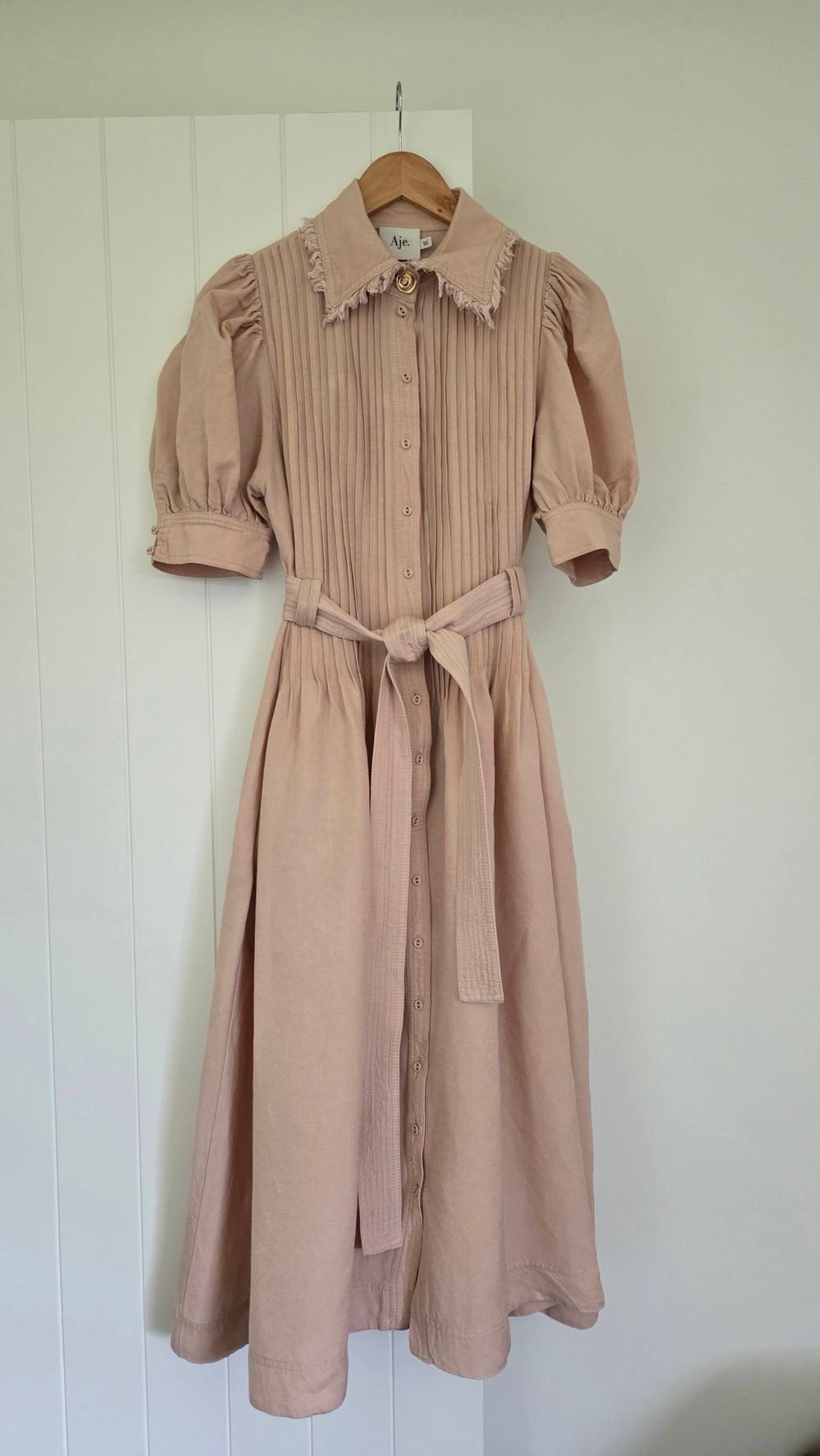 knee length dresses for ladies Pre-loved Aje Serpentine Belted Midi Dress – GrandDays main image 0