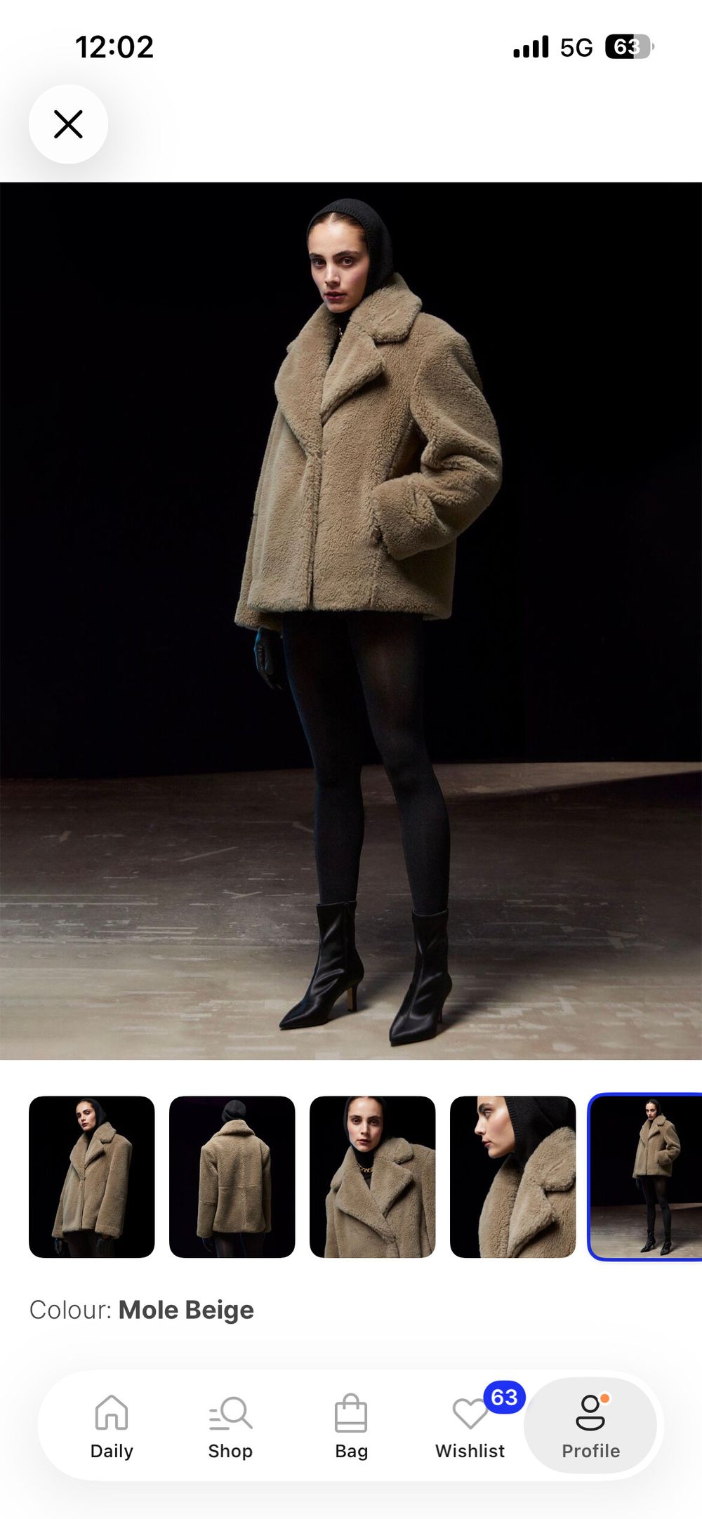 & Other Stories Faux Fur Jacket