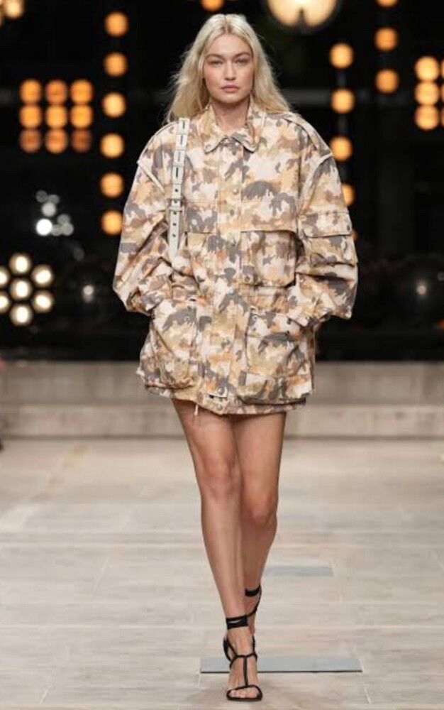 Size 38 Isabel Marant Elize Camouflage Cotton Jacket