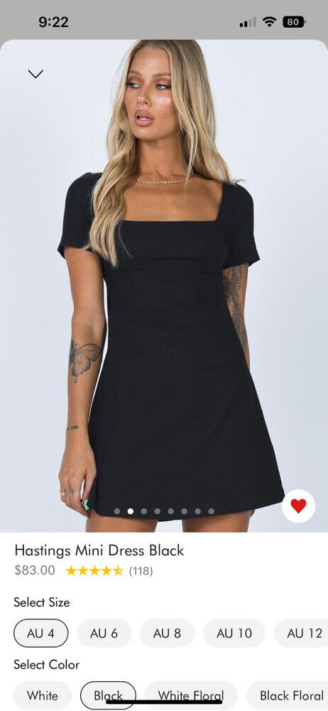 hastings mini dress black Embellished Long Sleeve Mini Dress in Black - 6 / Regular main image 1