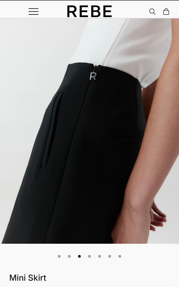 Rebe Black Mini Skirt
