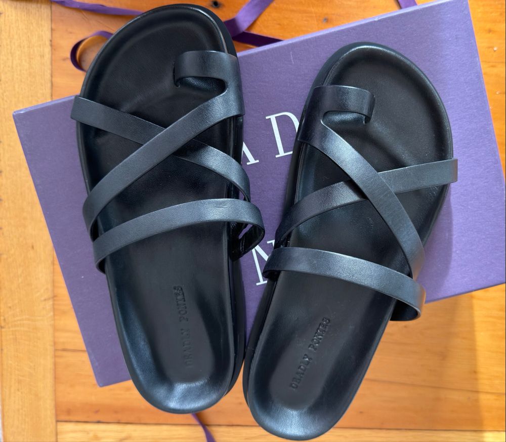 Deadly Ponies Leather Slides