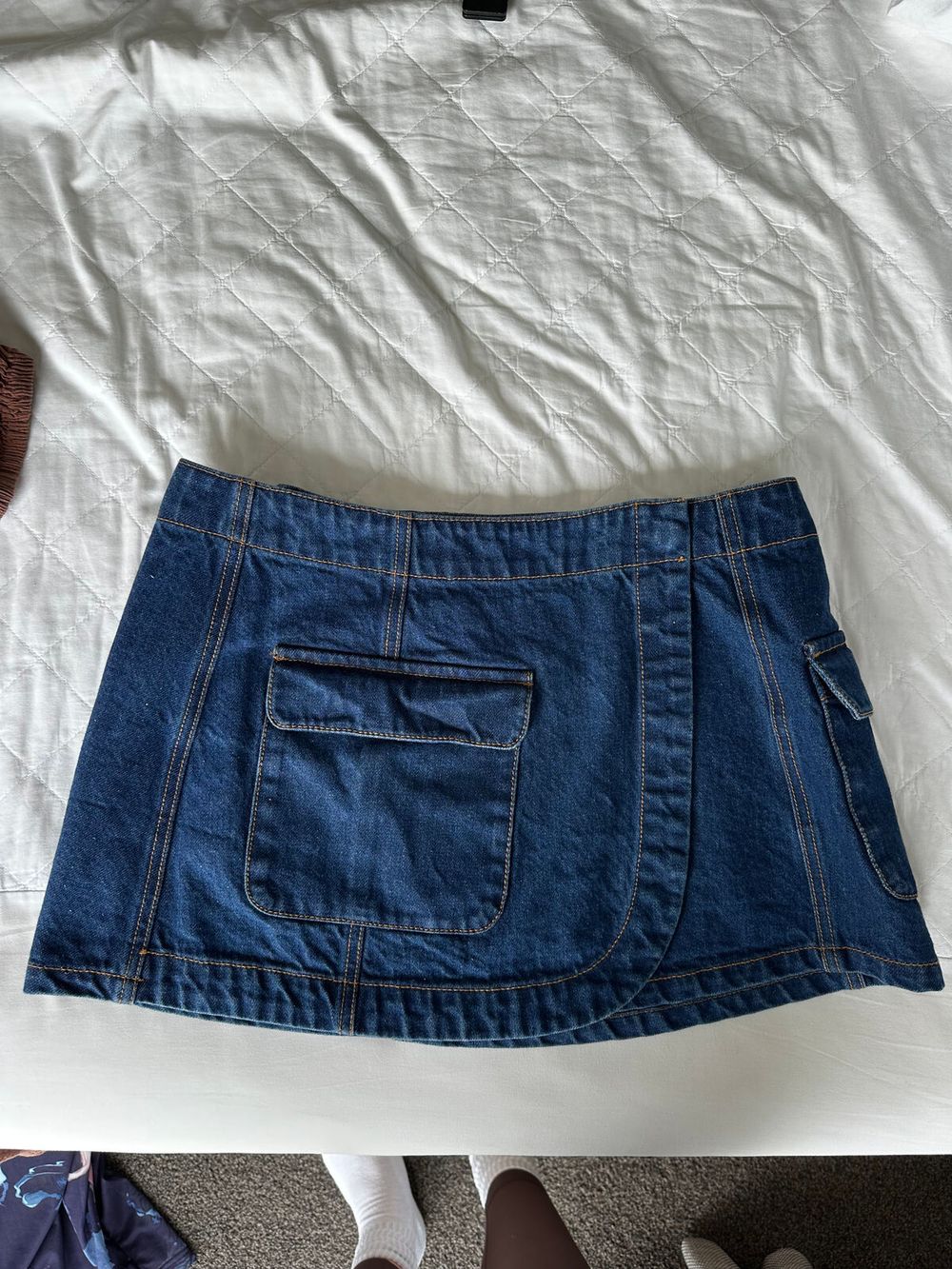 Rusty Blue Denim Skirt