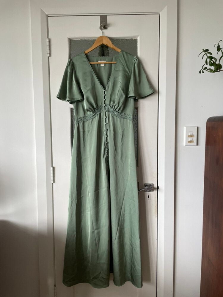 monsoon green maxi dress Ottilie Embellished Maxi Dress in Recycled Polyester Green