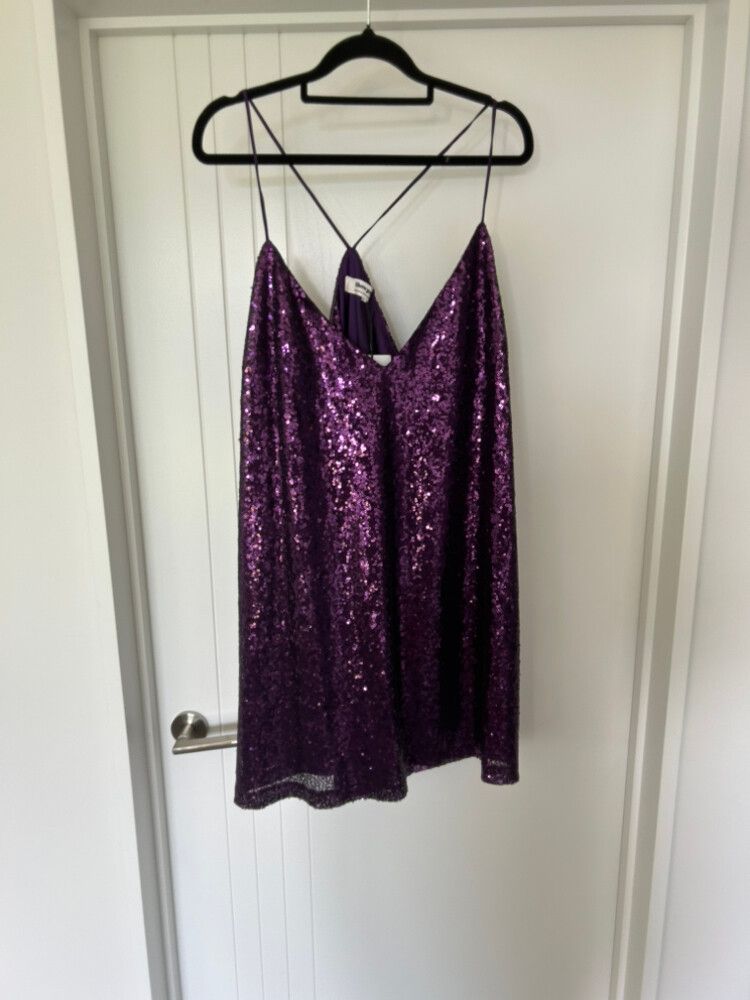 Showpo Purple Sequin Dress