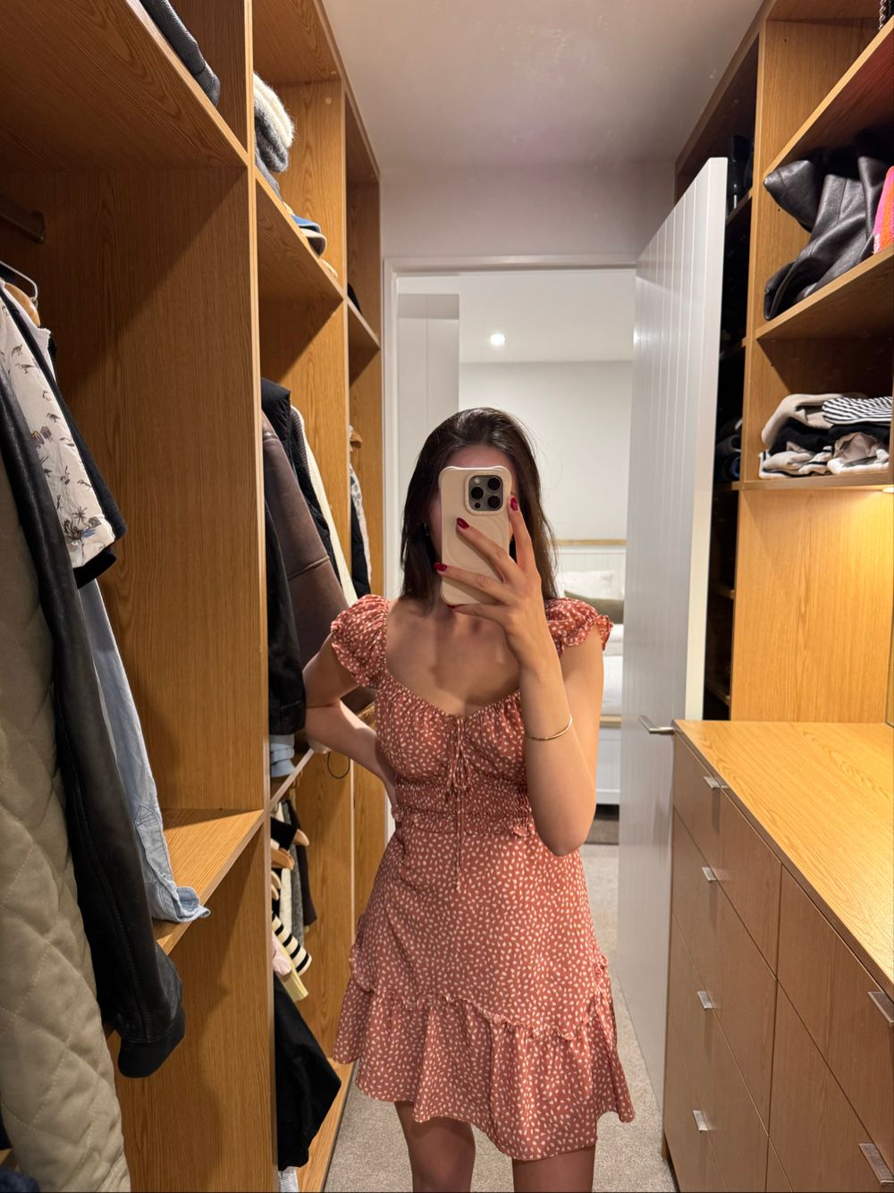 Sweet Pot Rust Mini Dress