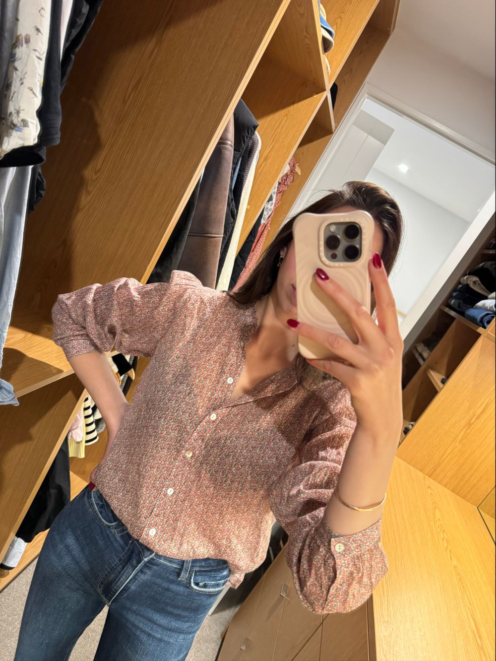 MAX Pink Floral Liberty Fabric Shirt