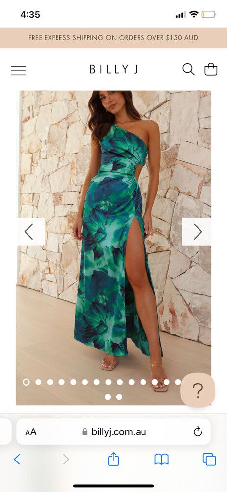 Billy J Boutique - Billy J one shoulder maxi dress on Designer Wardrobe