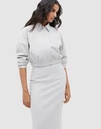 Seed Heritage grey Crossdye skirt