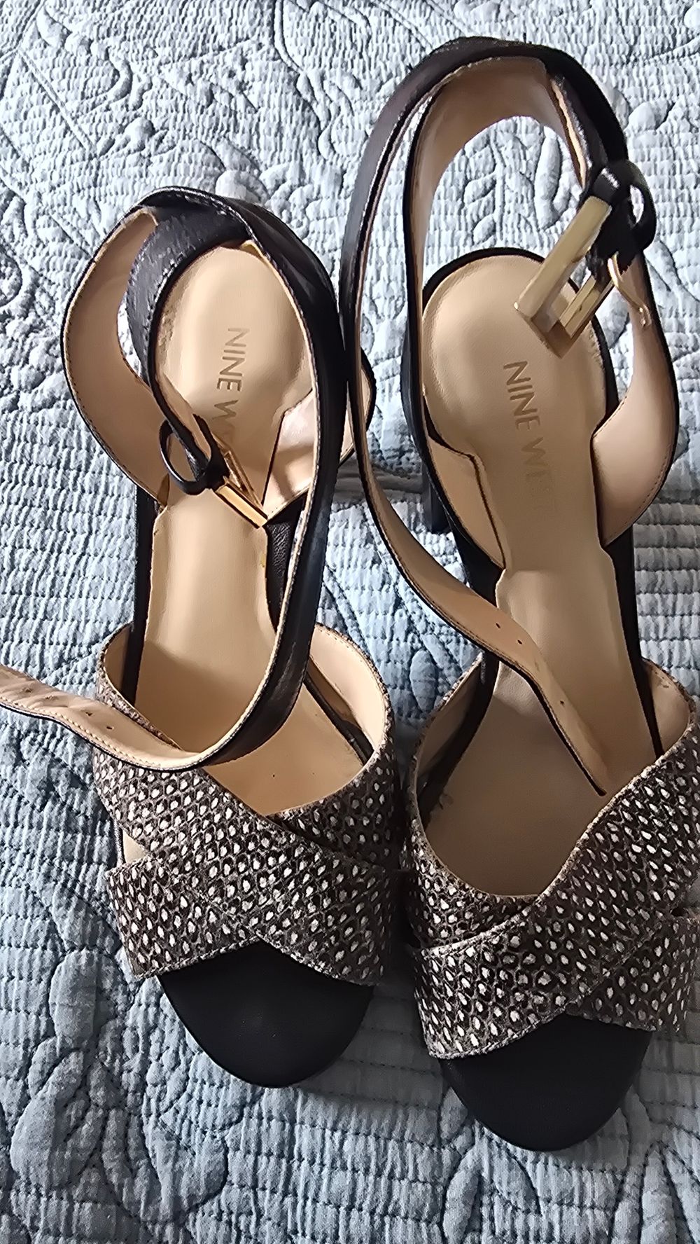 Nine West Black and Brown Heels