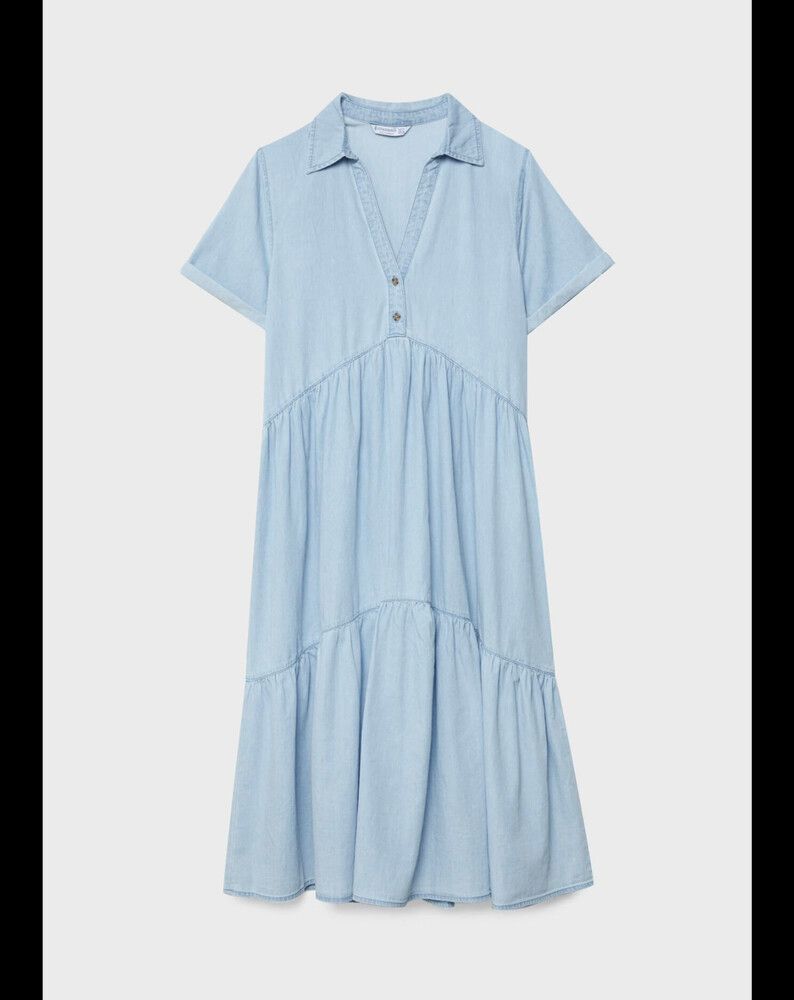 Stradivarius - Denim Midi Dress on Designer Wardrobe