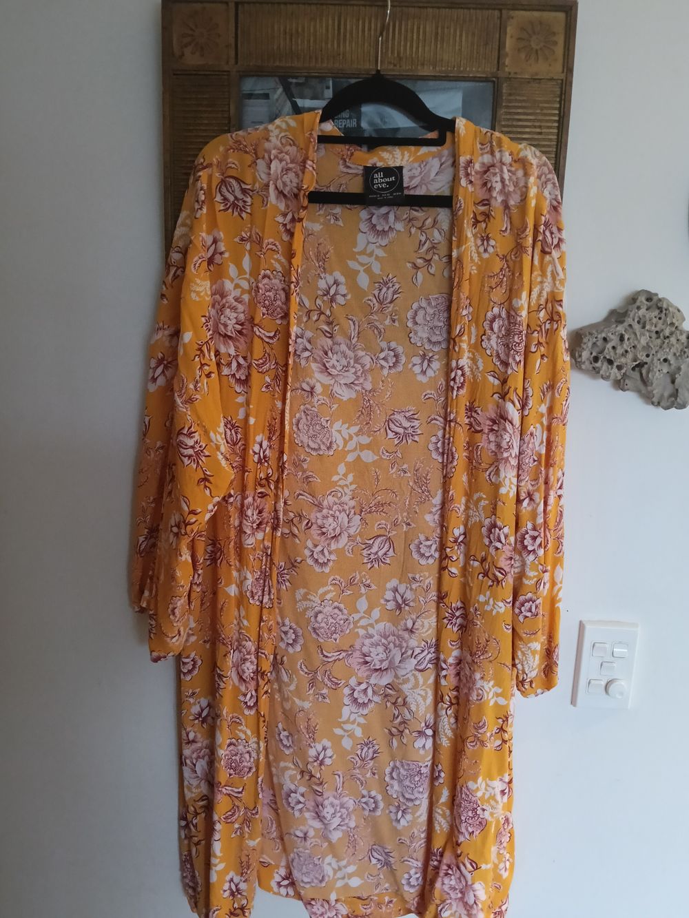 All About Eve Yellow Floral Kimono