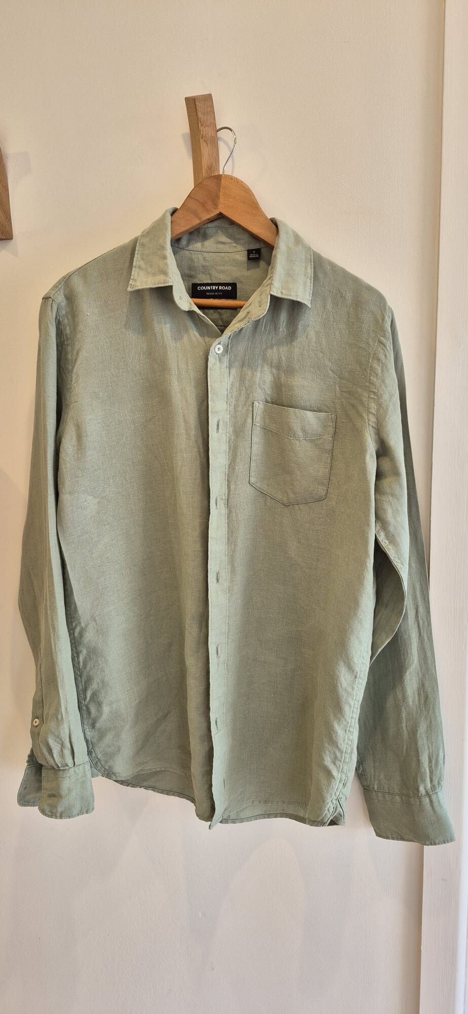 Country Road Sage Green Linen Shirt