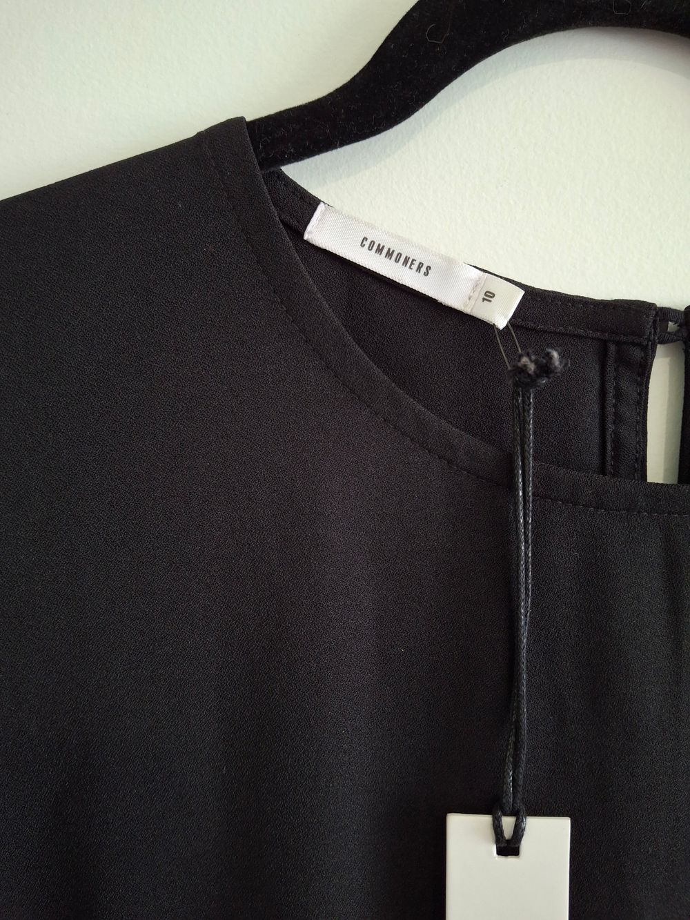 BNWT Black flare sleeve dress