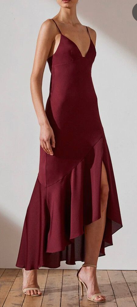 Shona Joy - Luxe Bias Asymmetrical Slip Dress on Designer Wardrobe