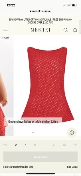 Meshki Guiliana Sleeveless Knit Top - Pomegranate