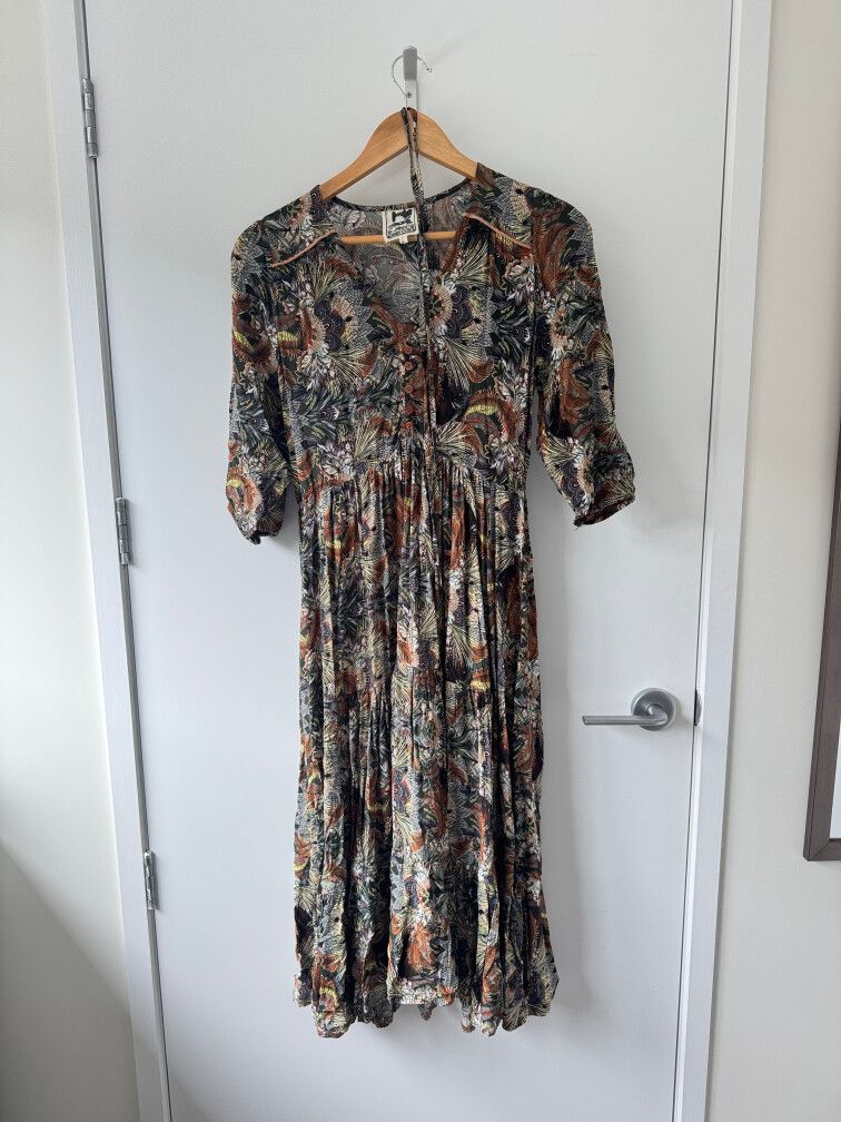 Kiwiana Pattern Floral Nature Dress