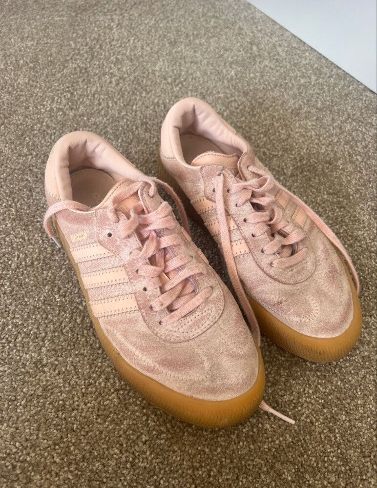 adidas gazelle silver green womens adidas Kids Toddler Originals Handball Spezial Stretch Lace Casual Shoes in Ruby Red/Lucid Pink/Gum main image 0