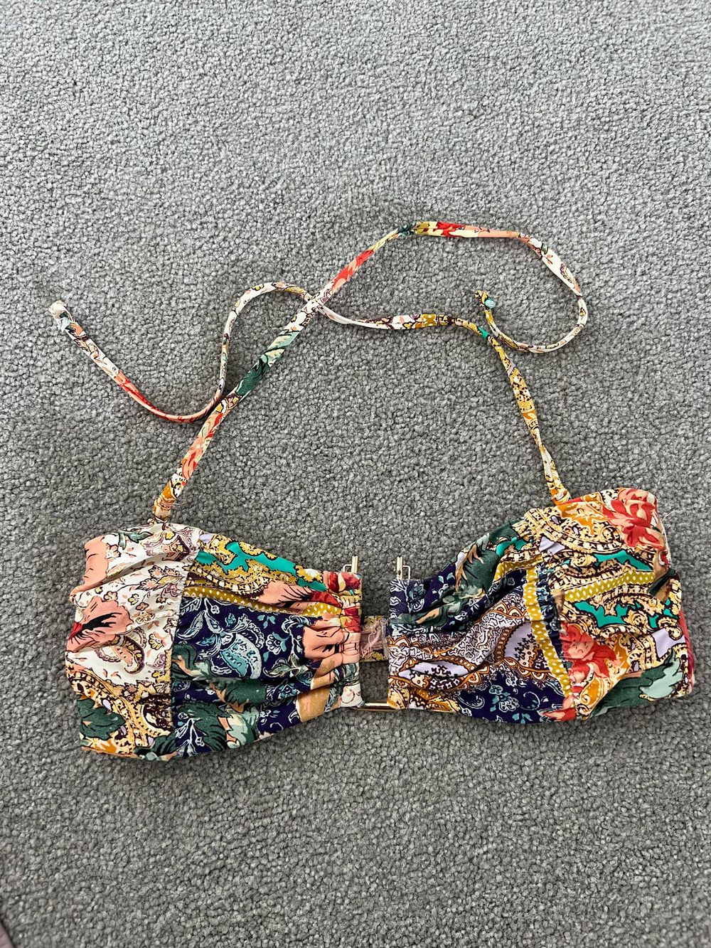 Monte & Lou Floral Bikini Top