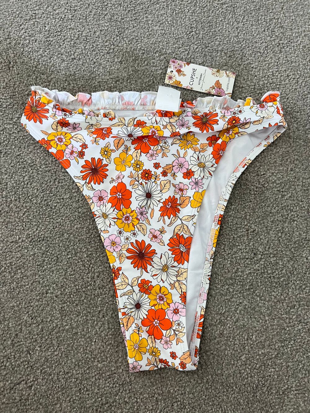 Cupshe Floral Bikini Bottoms