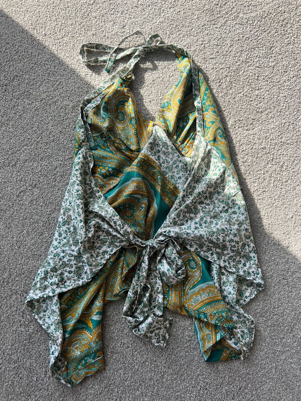 Vintage Boho Halter Neck Top